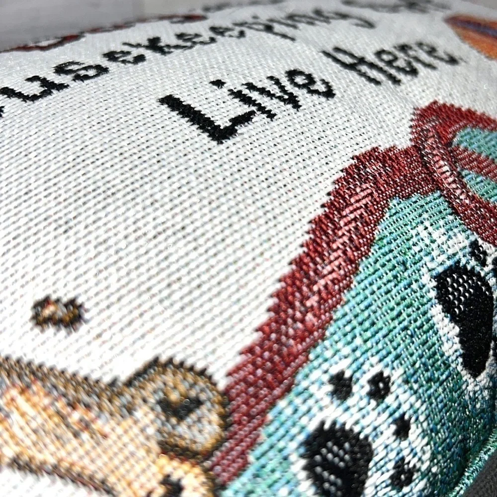 Dog Humor Tapestry Decorative Throw Pillow 6x10